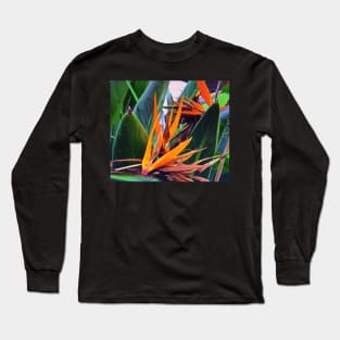 Tropical Flowers Long Sleeve T-Shirt